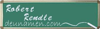 Robert Rendle Visitenkarte